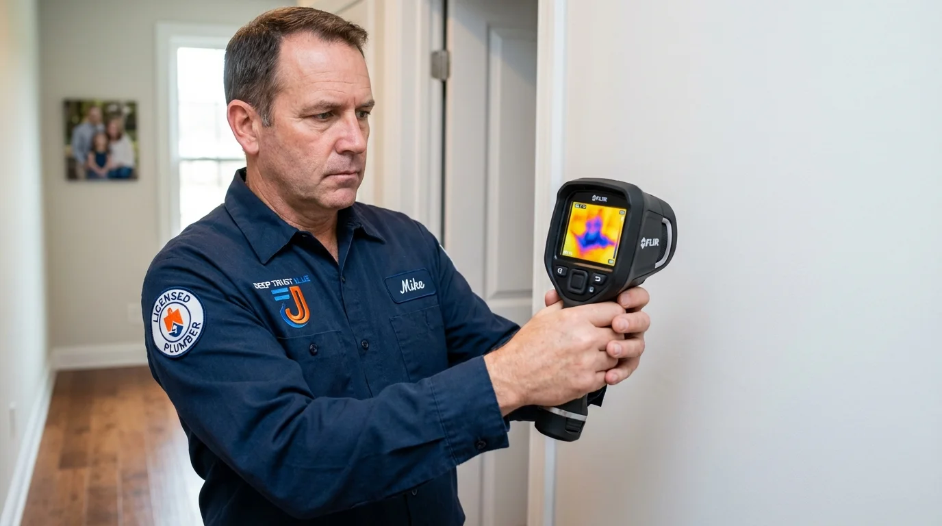 Thermal imaging leak detection by Johns Plumbing LLC in Glendora